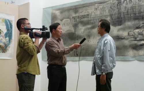 2013王建平国画作品展在高唐举办